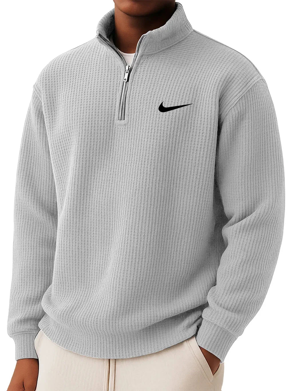 Collar Half Zip Sweatshirt